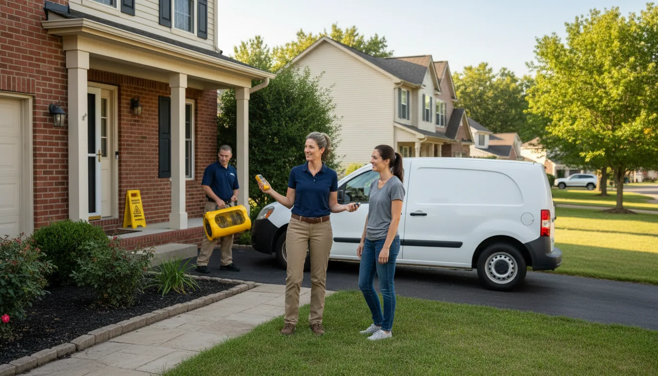 Residential water damage restoration in Ashfield, PA
